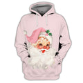 FUNSTUFFPRINT Santa Claus Christmas Hoodie Unisex Merry Christmas Hoodie 3D Hoodie and Zip Hoodie