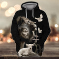 FUNSTUFFPRINT Jesus Faith Over Fear Personalized Hoodie
 3D Hoodie and Zip Hoodie