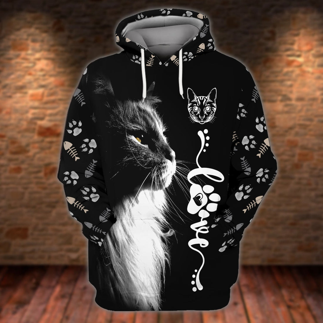 FUNSTUFFPRINT Cats Hoodie Design 3D Hoodie and Zip Hoodie