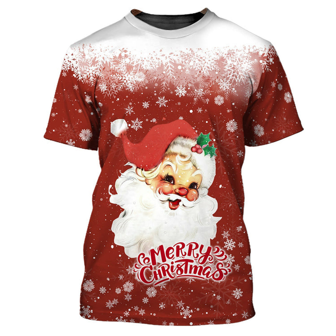 FUNSTUFFPRINT Santa Gift 3D Printed Unisex Merry Christmas 3D Full Print 3D T-shirt