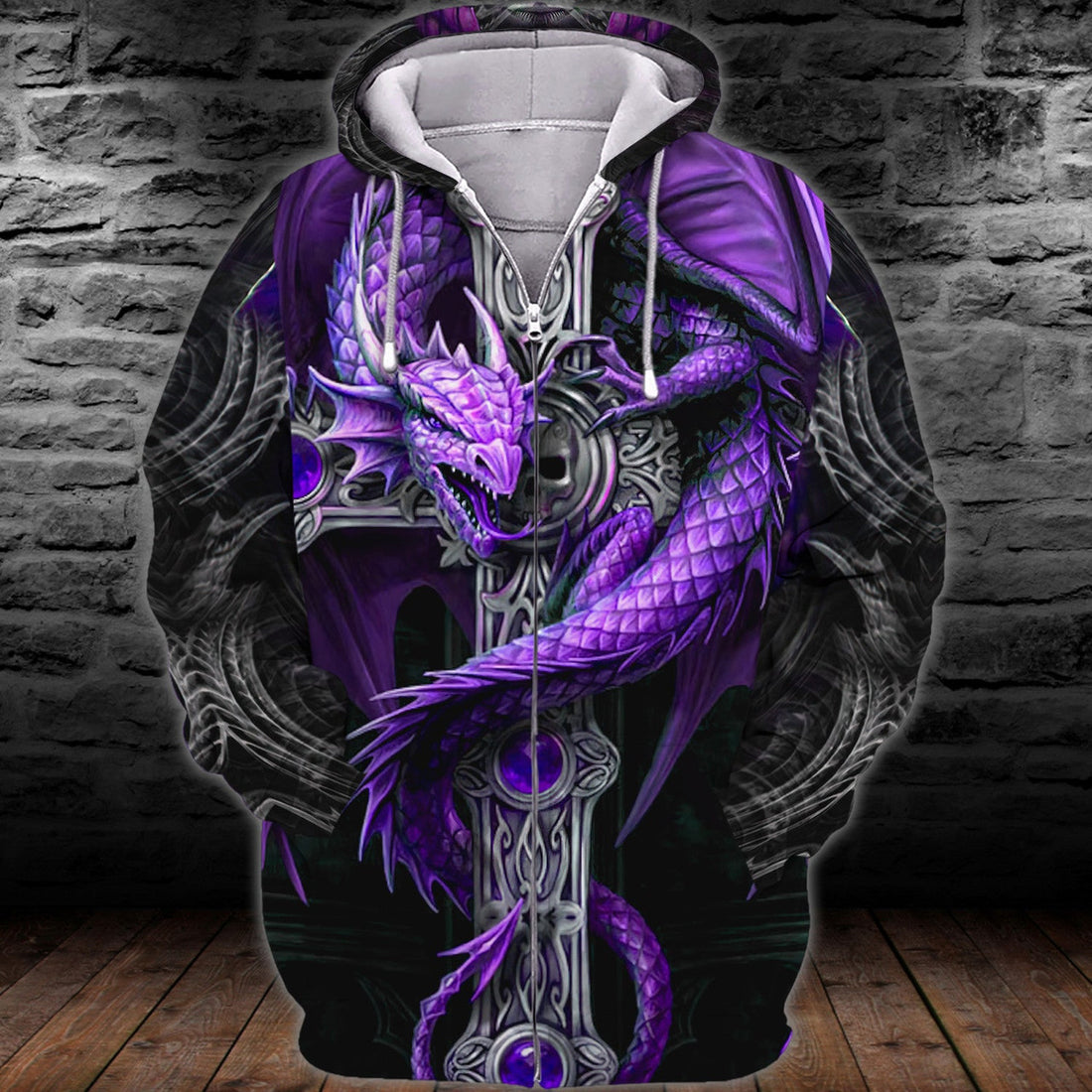 FUNSTUFFPRINT Dragon Tattoo - 3D Hoodie and Zip Hoodie