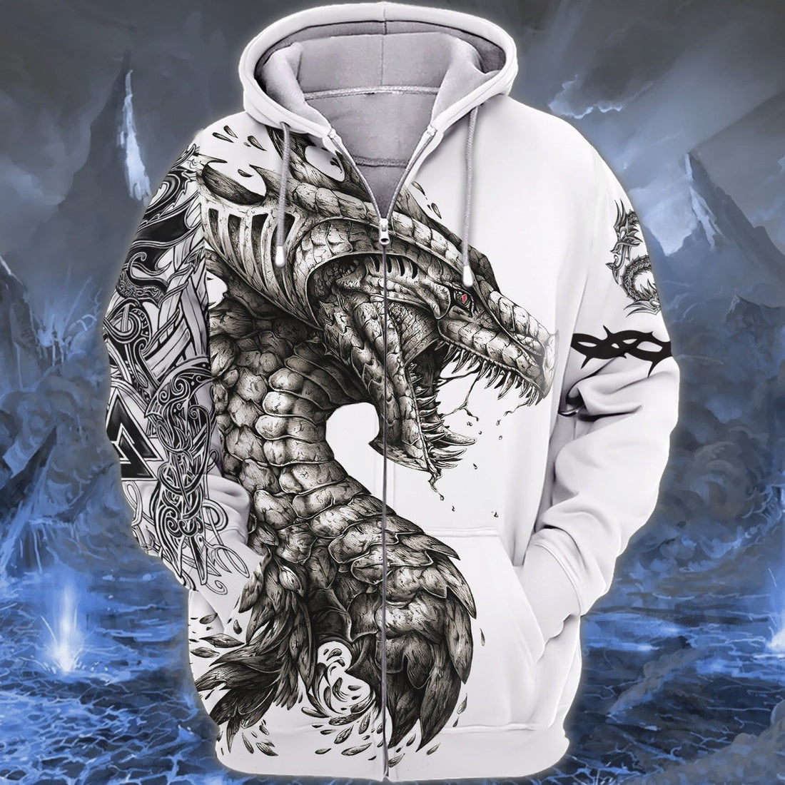 FUNSTUFFPRINT - Dragon Tattoo 3D Full Print Shirts 3D Hoodie and Zip Hoodie