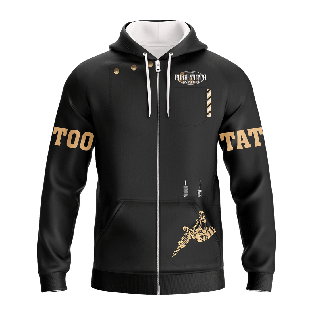 FUNSTUFFPRINT Tattoo Printed Hoodie T Shirt 3D Hoodie and Zip Hoodie