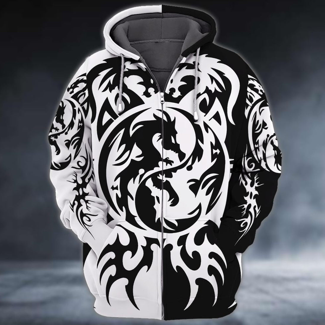 FUNSTUFFPRINT - Tattoo Dragon3D Hoodie and Zip Hoodie