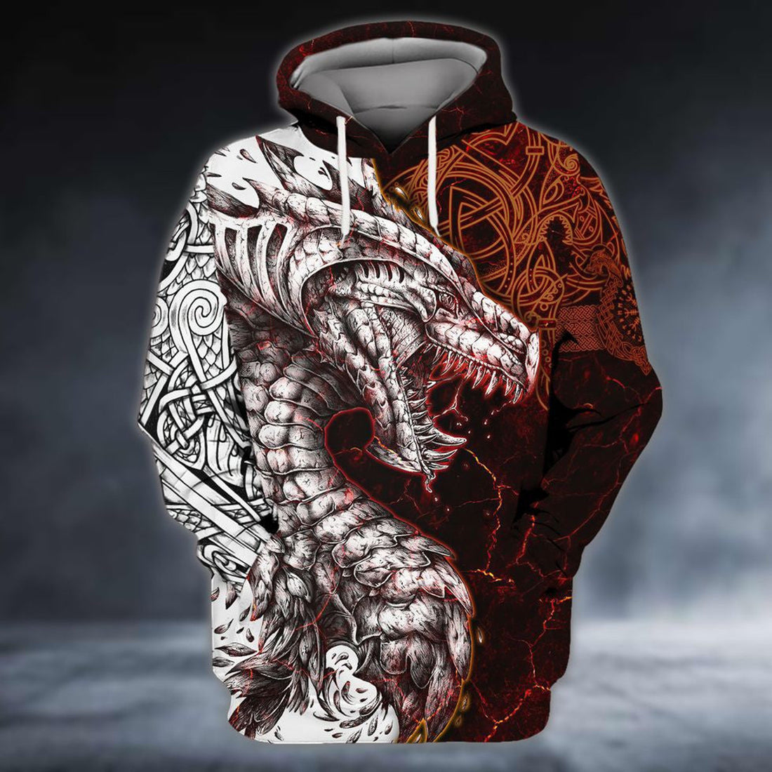 FUNSTUFFPRINT Dragon Tattoo- 3D Hoodie and Zip Hoodie
