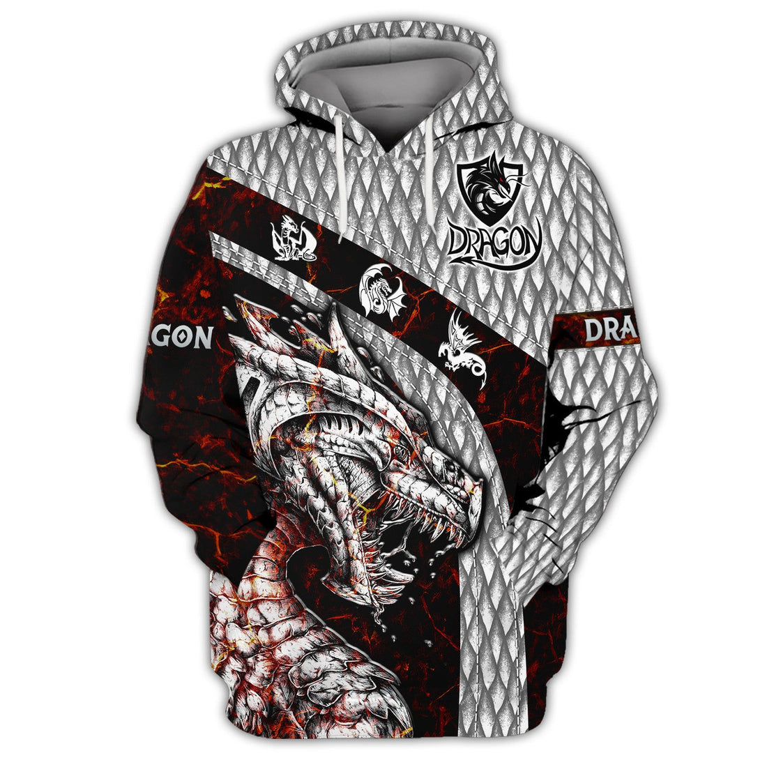 FUNSTUFFPRINT Dragon Tattoo Jacket print for Woman 3D Hoodie and Zip Hoodie