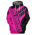 FUNSTUFFPRINT Dog Groomer Shirt, Pet Groomer Gift Pink 3D Hoodie and Zip Hoodie