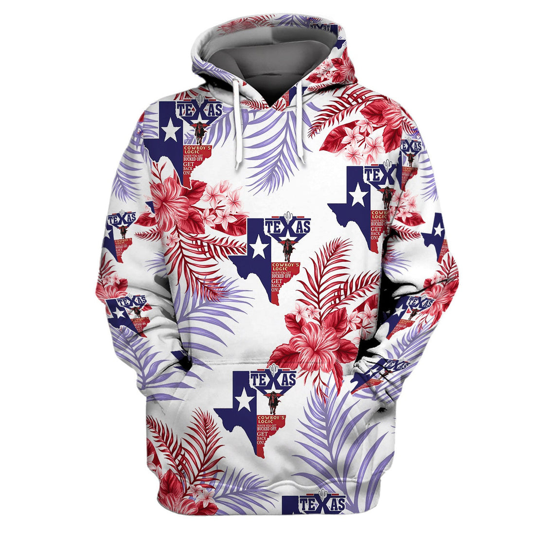 FUNSTUFFPRINT Lovers Texas 3D Hoodie and Zip Hoodie
