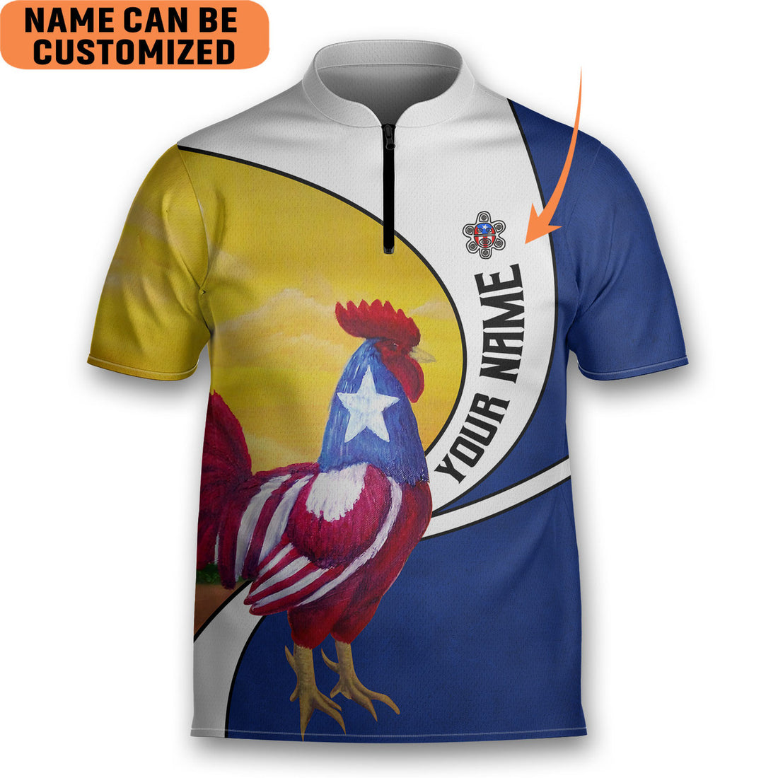Customize Name Puerto Rico AOP Bowling Jersey Style Polo Men's Shirt Gift for Puerto Rican