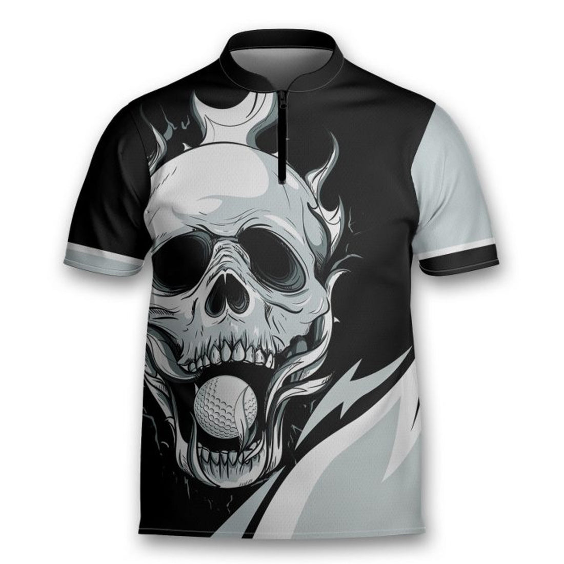 I Only Play Golf On Days End With Y 3D Polo Golfing Mandarin Zipper Jersey
