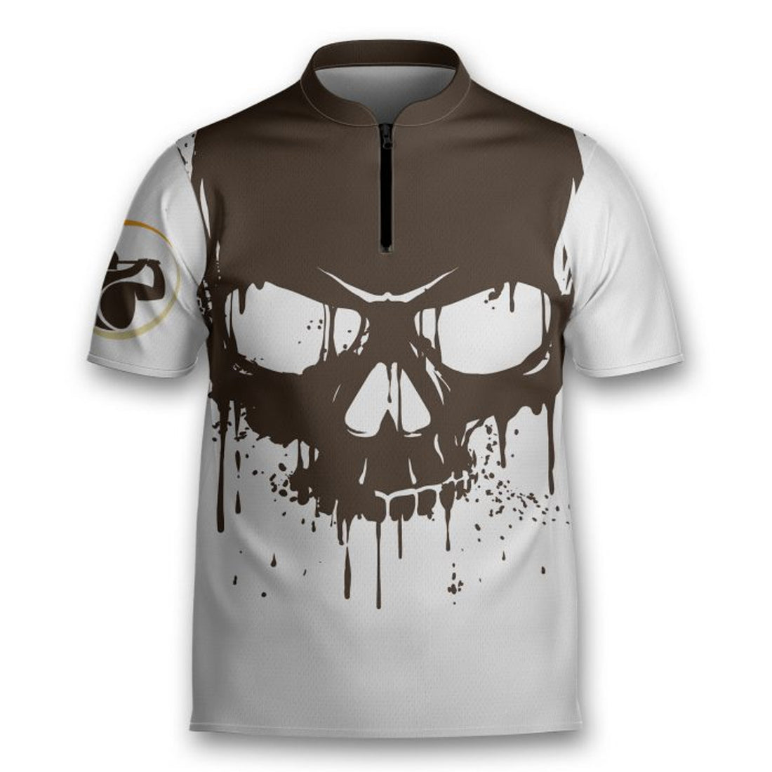 Golf Drinking Team Have A Golfing Problem Skull Beer Golfing Mandarin Zipper Jersey 3D