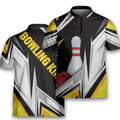 Funny Bowling King Game Team Bowling Jersey Zipper Shirt