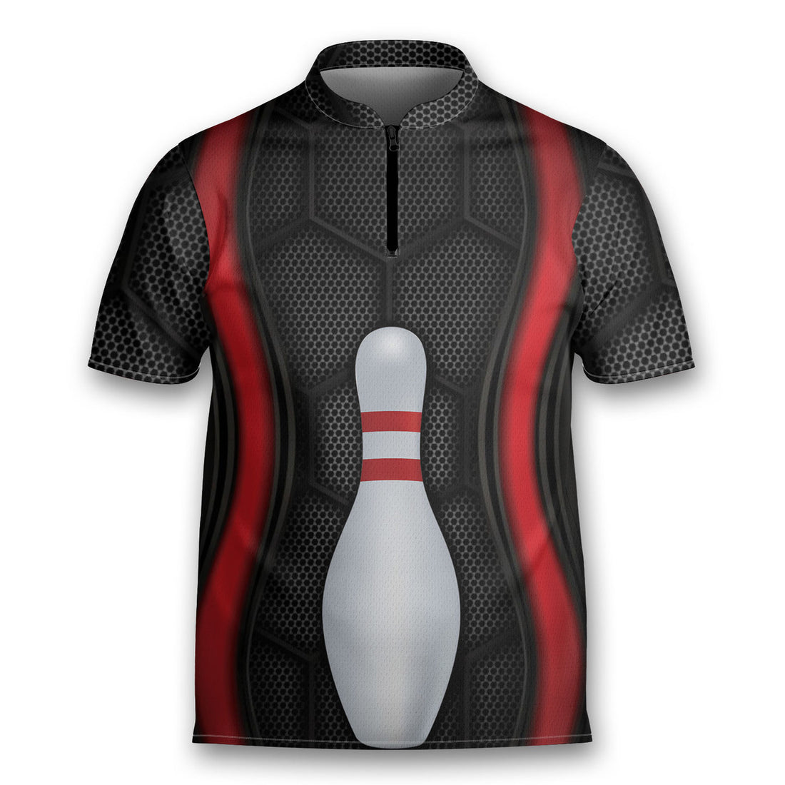 Skull Hello Darkness Play With You Bowling Jersey Zipper Shirt