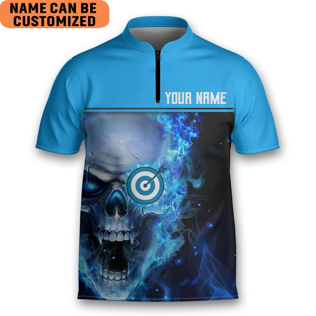 Custom Archery Hello Darkness Skull Shooter Archery Jersey Zipper Shirt