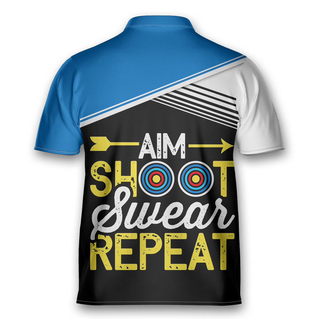 Custom Personalized Shoot Sweat Repeat Shooter Archery Jersey Zipper Shirt