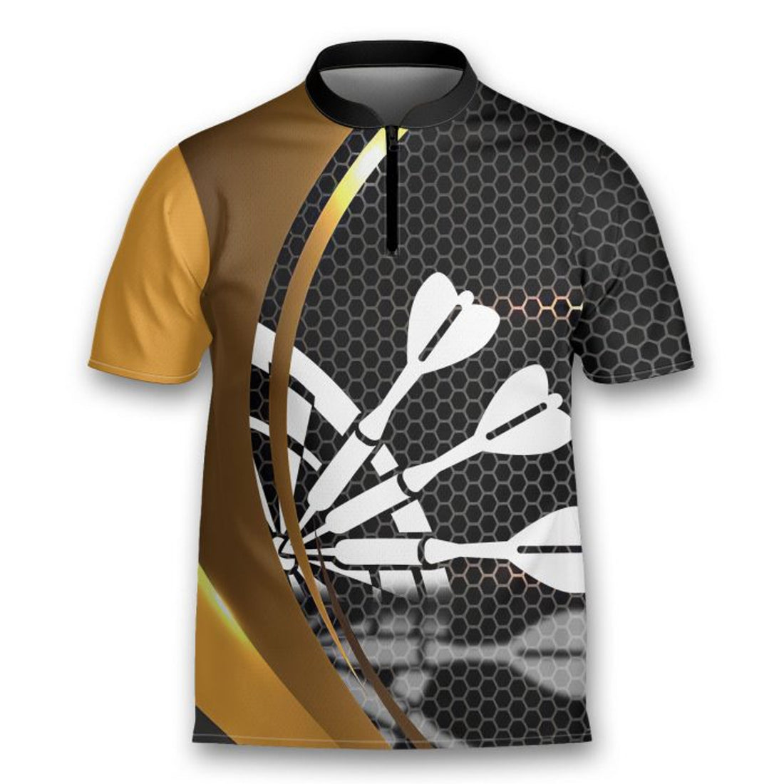 Beer Drinker To Play Darts But It Helps Shooter Archery Jersey Zipper Shirt