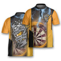 Play Darts Drink Beer Team Layers Shooter Archery Jersey Zipper Shirt