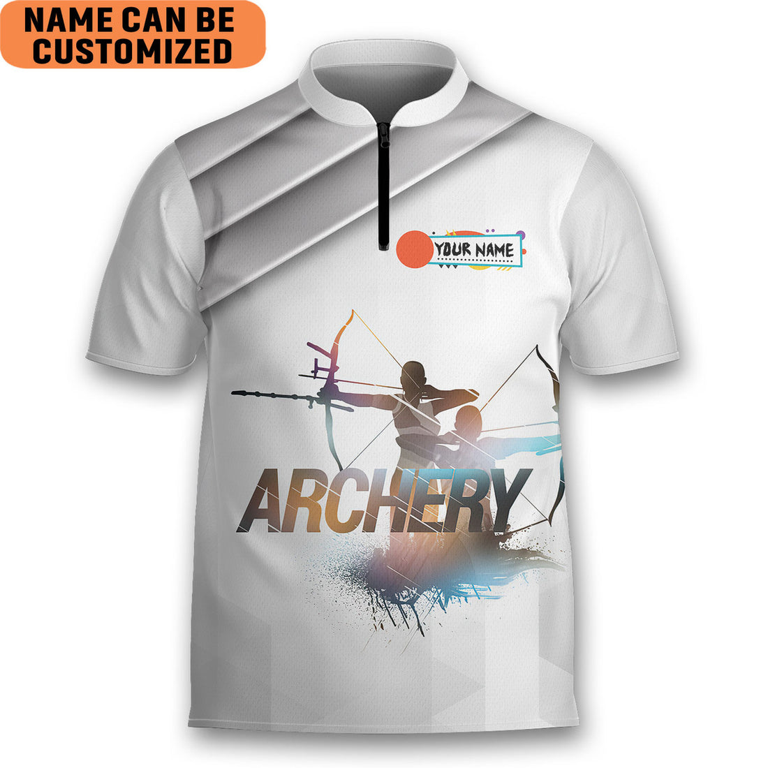 Custom Personalized Apocalyptic Survival Skill Shooter Archery Jersey Zipper Shirt