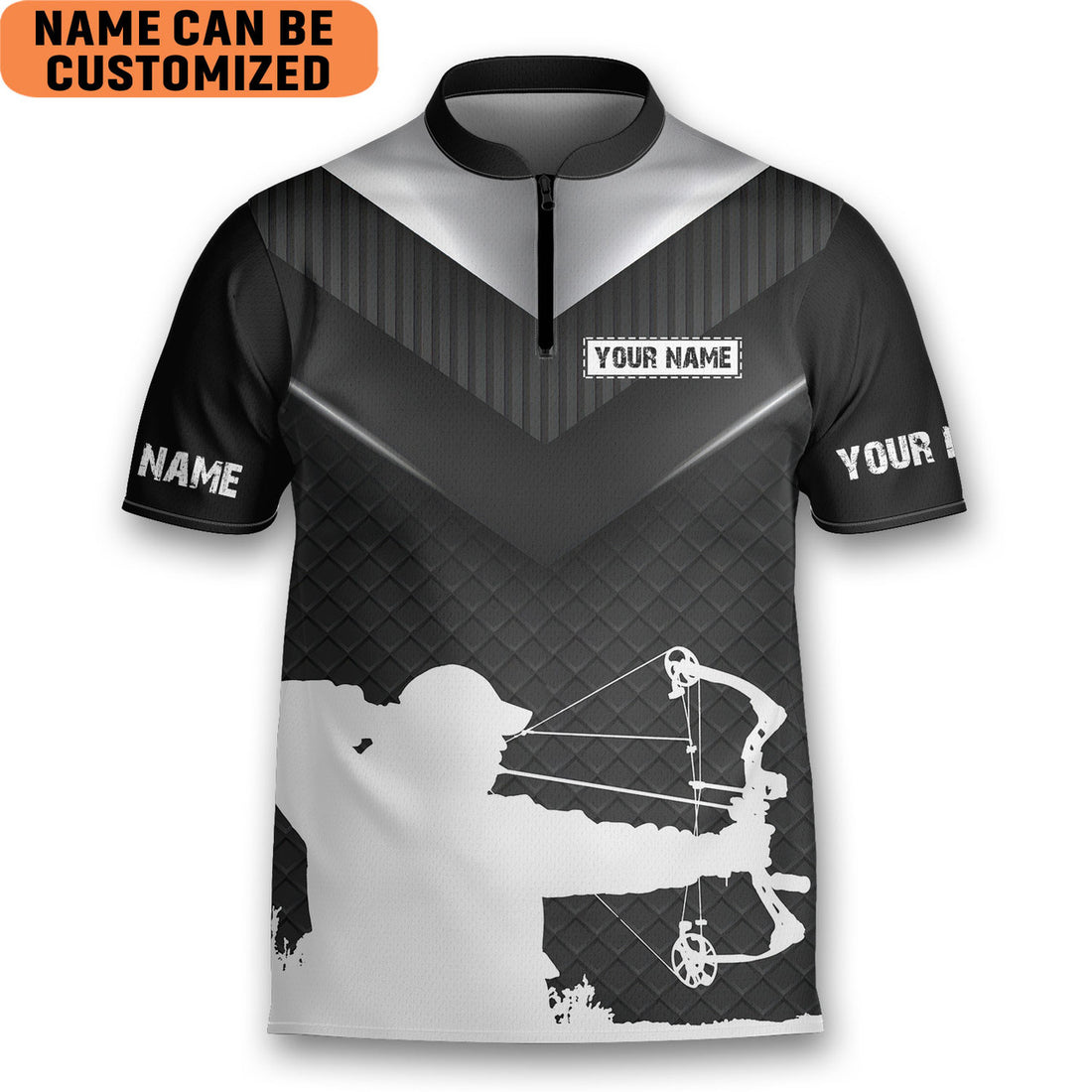 Custom Personalized Carefully Take Aim To Hit Your Goal Shooter Archery Jersey Zipper Shirt