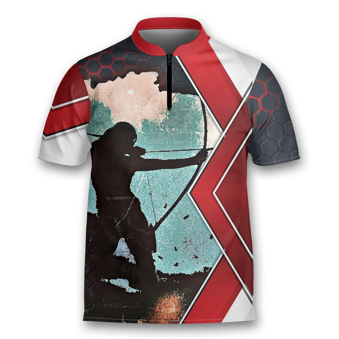 Custom Personalized Keep Calm And Love Archery Jersey Zipper Shirt