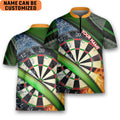 Custom Personalized Darts Shooter Archery Jersey Zipper Shirt Dad GIft