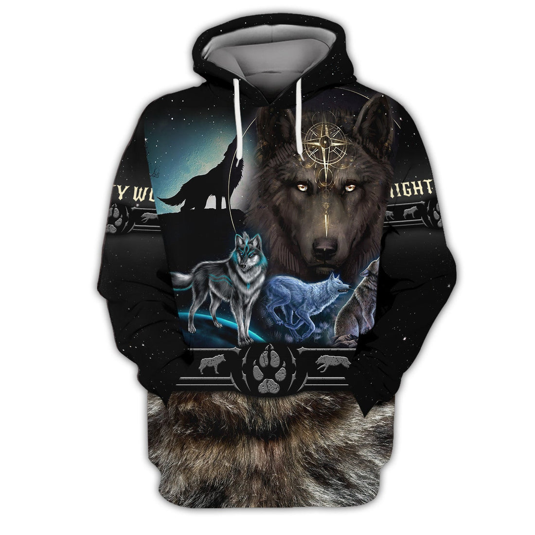 FUNSTUFFPRINT Wolf Tattoo 3D All Print Shirts 3D Hoodie and Zip Hoodie