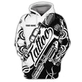 FUNSTUFFPRINT Latest Tattoo Artist Shop Personalized Name 3D Hoodie and Zip Hoodie