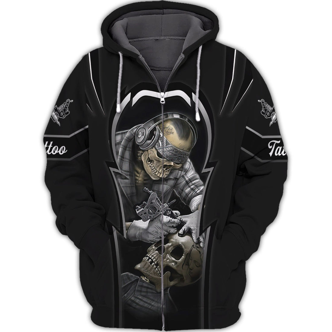 FUNSTUFFPRINT Latest Tattoo Artist Shop 3D Hoodie and Zip Hoodie