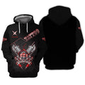 FUNSTUFFPRINT Custom Tattoo Skull Tattoo Lover 3D Hoodie and Zip Hoodie