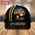FUNSTUFFPRINT Personalized name Poker Classic Cap for men and women, Poker hat, Gift for Poker