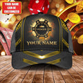 FUNSTUFFPRINT Personalized Name Poker Gold Classic Cap, Poker hat for men and women