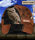FUNSTUFFPRINT Personalized Owl Classic Cap, Custom name Gift for Owl Lovers