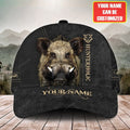 FUNSTUFFPRINT Personalized Name Boar Hunterholic Classic Cap, Gift for Hunting lover