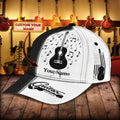 FUNSTUFFPRINT Personalized Name Guitar 10 Classic Cap, Guitar hat for men and women