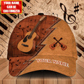 FUNSTUFFPRINT Custom Name Guitar Classic Cap, Guitar hat for men and women, Gift for Guitar lover