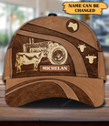 FUNSTUFFPRINT Personalized Cow Classic Cap, Personalized Gift for Farmers, Cow Lovers, Chicken Lovers