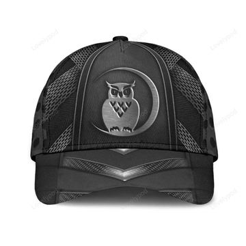 FUNSTUFFPRIT Owl Classic Cap, Gift for Owl Lovers, Owl hat for men and women