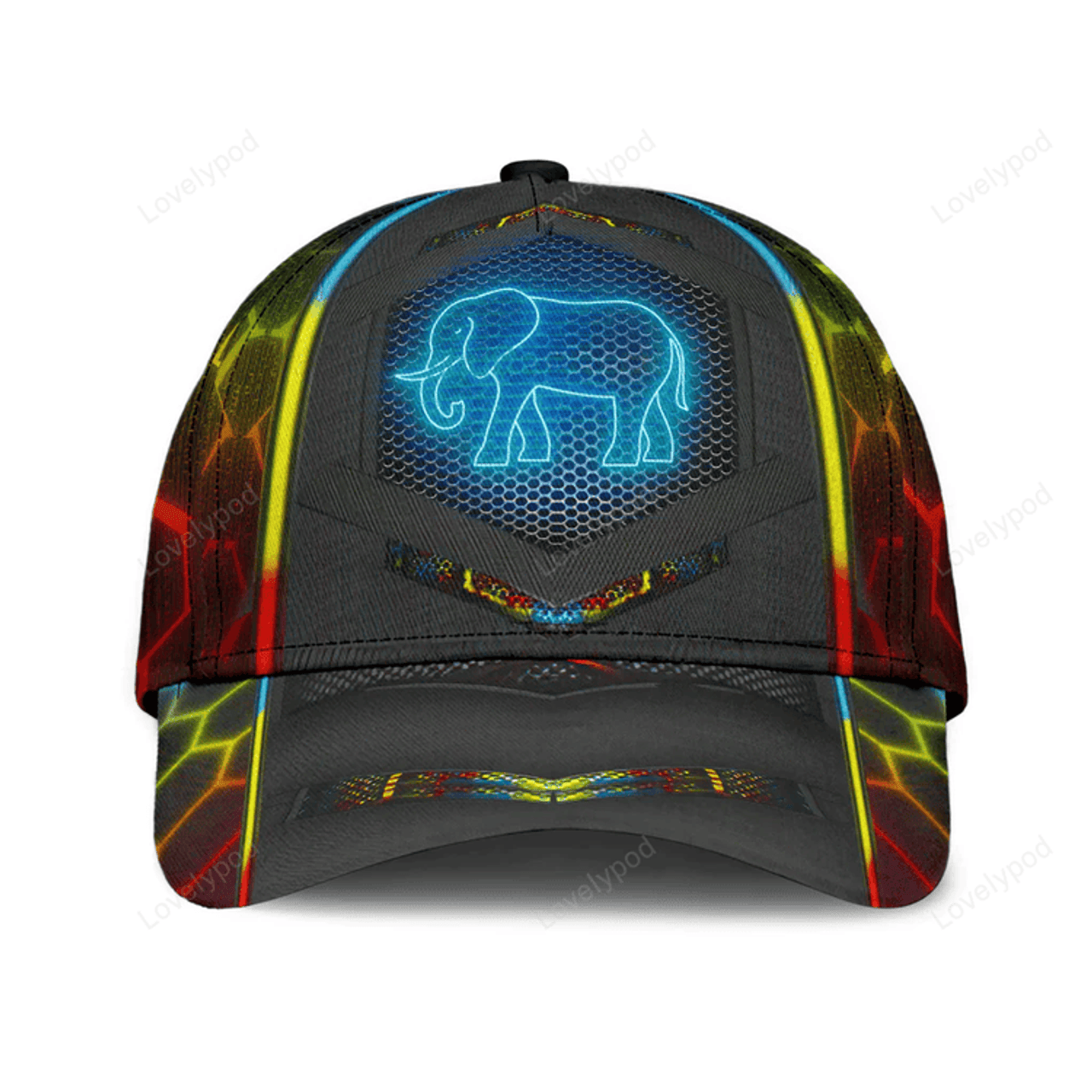 FUNSTUFFPRIT Elephant Classic Cap, Elephant hat, Gift for Elephant Lovers