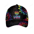 FUNSTUFFPRINT LGBT Pride Love Is Love Classic Cap, Gay Pride Baseball 3D Printed Cap, Pride Accessories