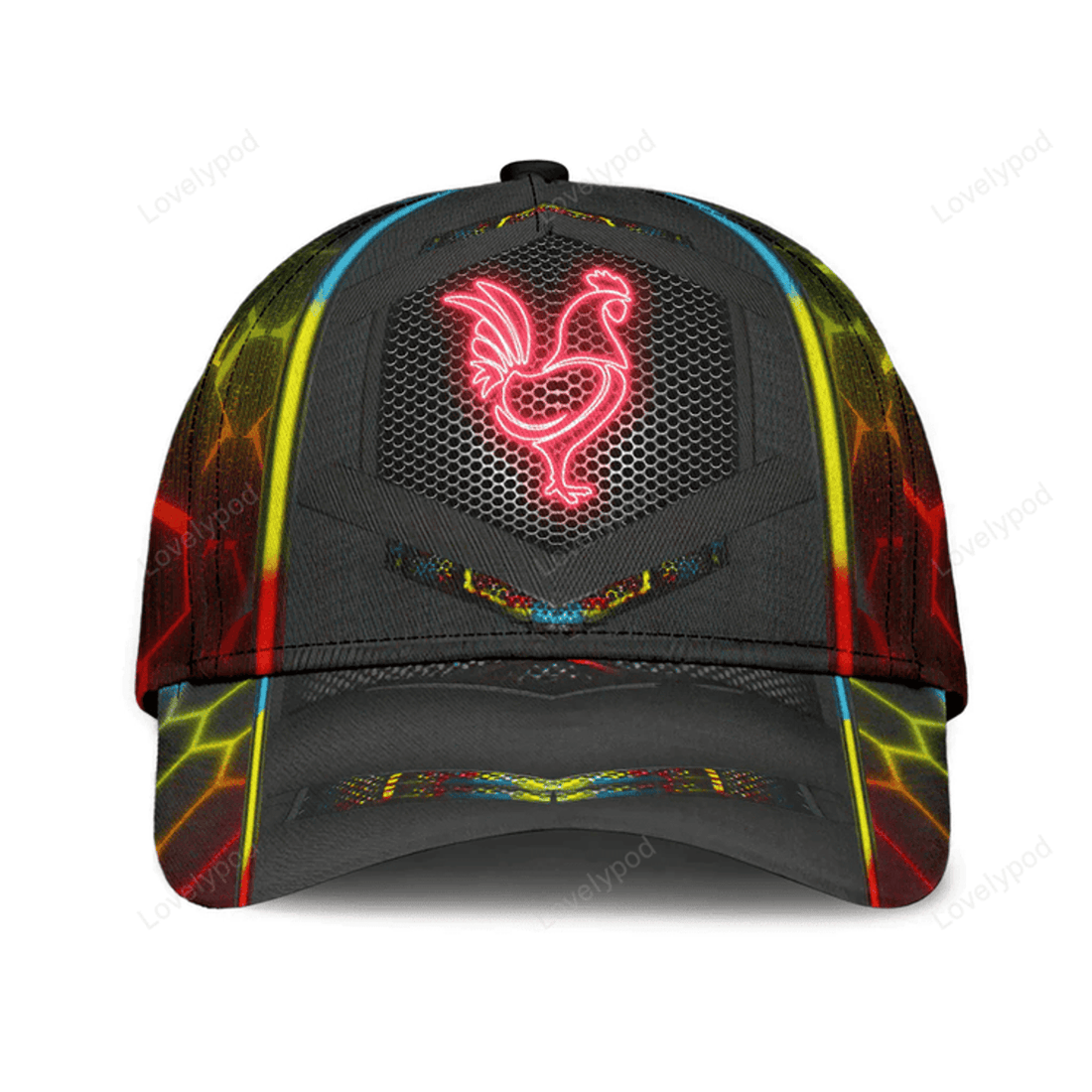 FUNSTUFFPRINT Chicken Classic Cap, Gift for Farmers, Chicken Lovers hat for men and women