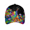 FUNSTUFFPRINT Lgbt Lips And Flowers Classic Cap, Rainbow 3D All Over Printed Baseball Cap For Pride Month, Gaymer Cap