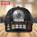 FUNSTUFFPRINT Personalized Name Disc Jockey Classic Cap, Dj hat for men, Gift for Dj player