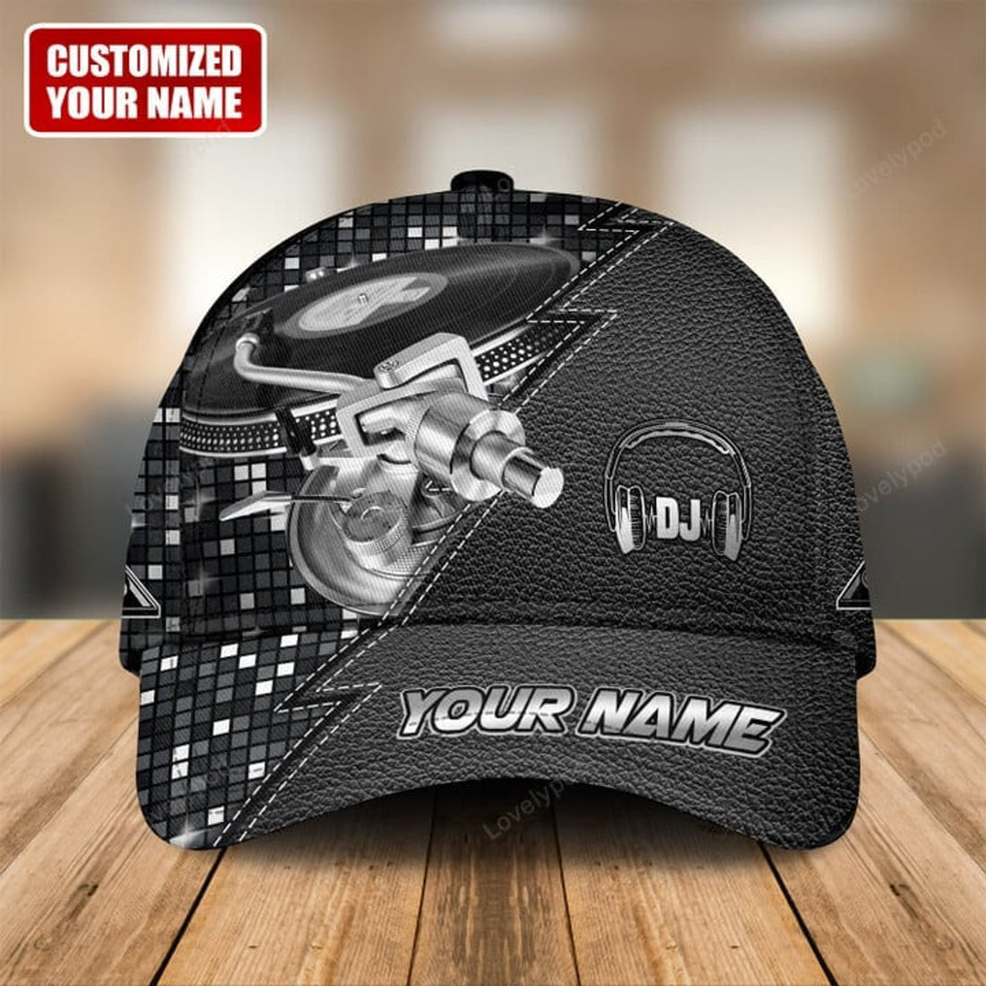FUNSTUFFPRINT Personalized Name Dj Disc Jockey Classic Cap, Dj hat for men, Gift for Dj player
