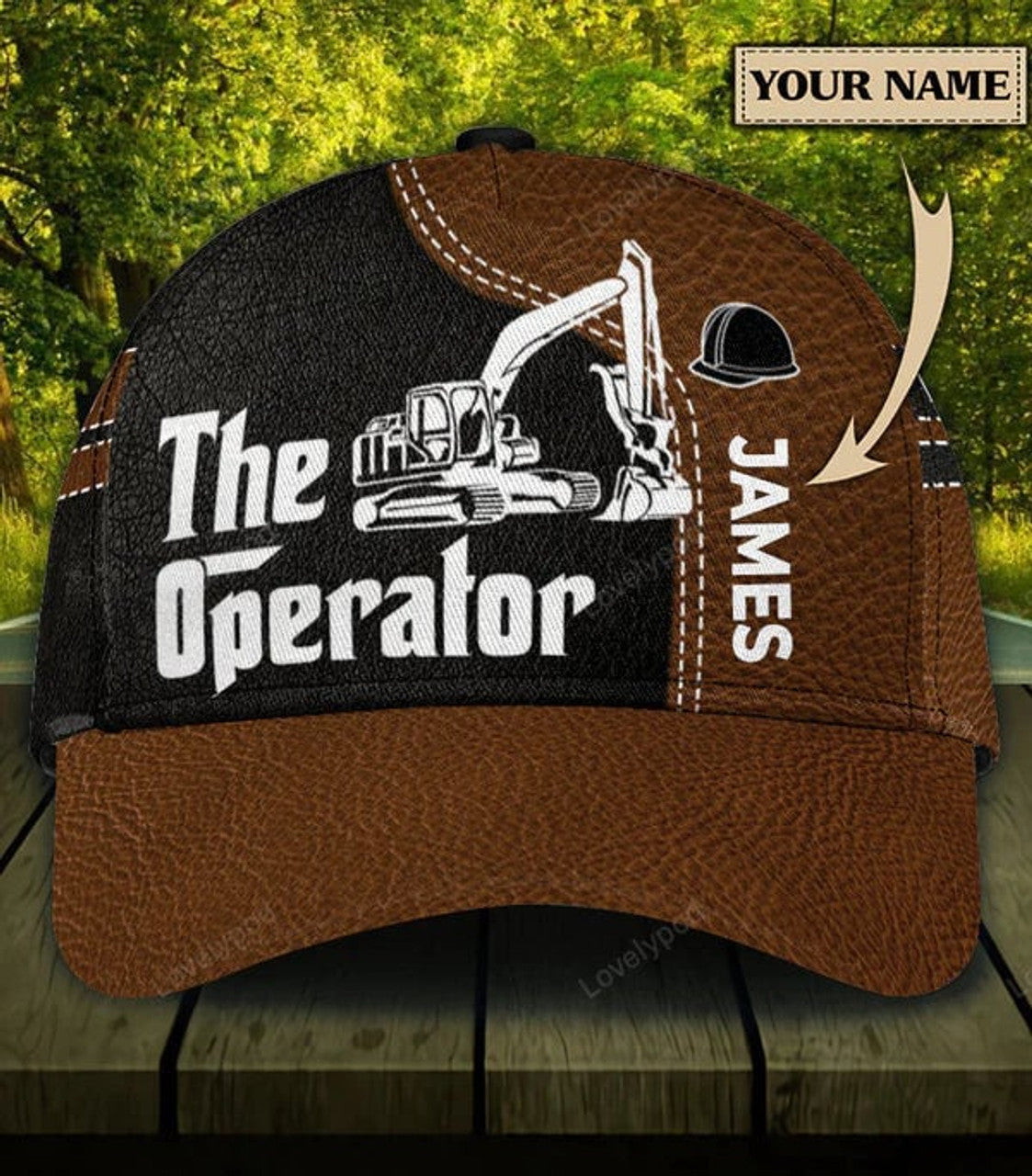 FUNSTUFFPRINT Personalized Excavator Classic Cap, Excavator basseball cap hat for men and women