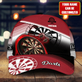 FUNSTUFFPRINT Personaziled Name Darts Classic Cap, Darts hat for men, Gift for Darts player