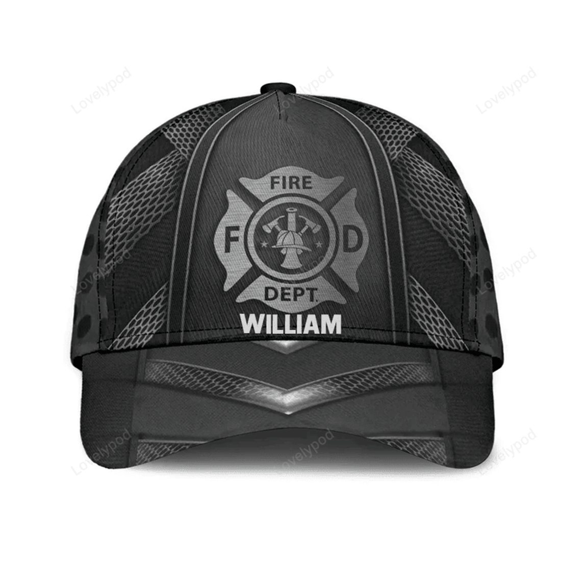 FUNSTUFFPRINT Firefighter Classic Cap, Gift for Firefighters, Firefighter hat for men and women