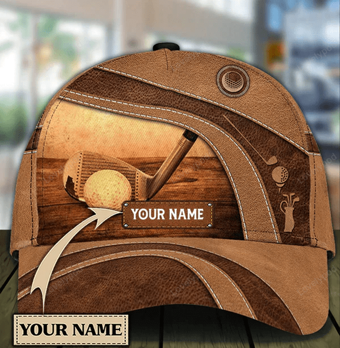 FUNSTUFFPRINT Personalized Golf Classic Cap, Personalized Gift for Golf Lovers