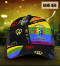 FUNSTUFFPRIT Personalized Pride Baseball Cap, Anyone's Approval To Be Me LGBT All Over Printing 3D Cap Hat, Pride Accessories