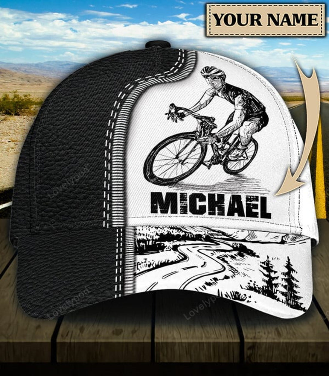 FUNSTUFFPRINT Personalized Cycling Classic cap, Gift for Cycling Lovers