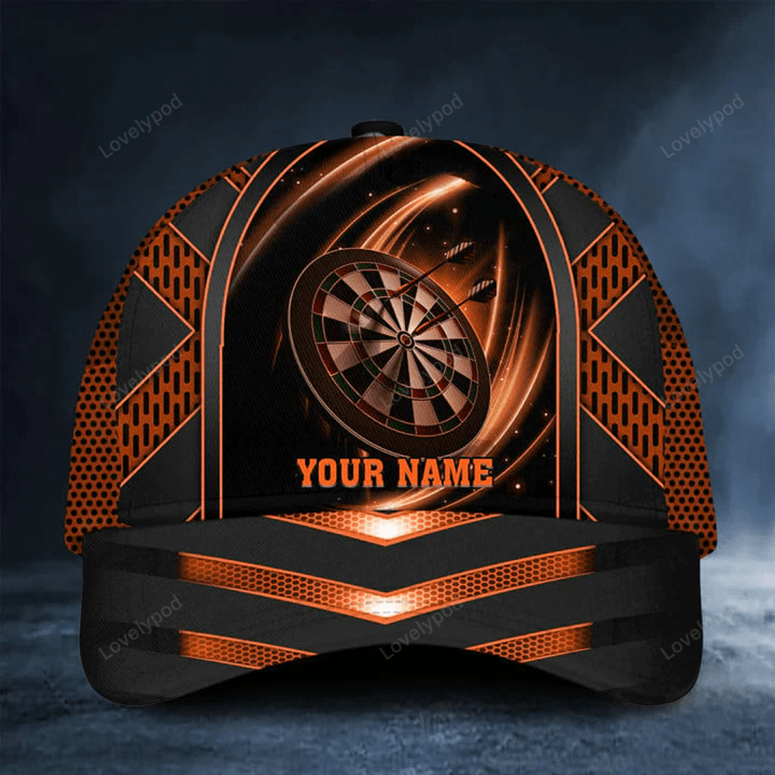 FUNSTUFFPRINT Custom Name Darts Classic Cap, Darts hat for men, Gift for Darts player
